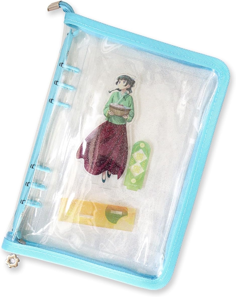 アクスタケース 収納 ファイル アクリルスタンド 推し活グッズ 持ち運び オタ活グッズ a5 a6 バインダー( A5 スカイブルー)