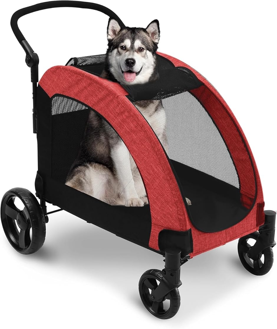 ペットカート 大型犬 バギー 折りたたみ式 耐荷重50kg 多頭中型犬 犬用