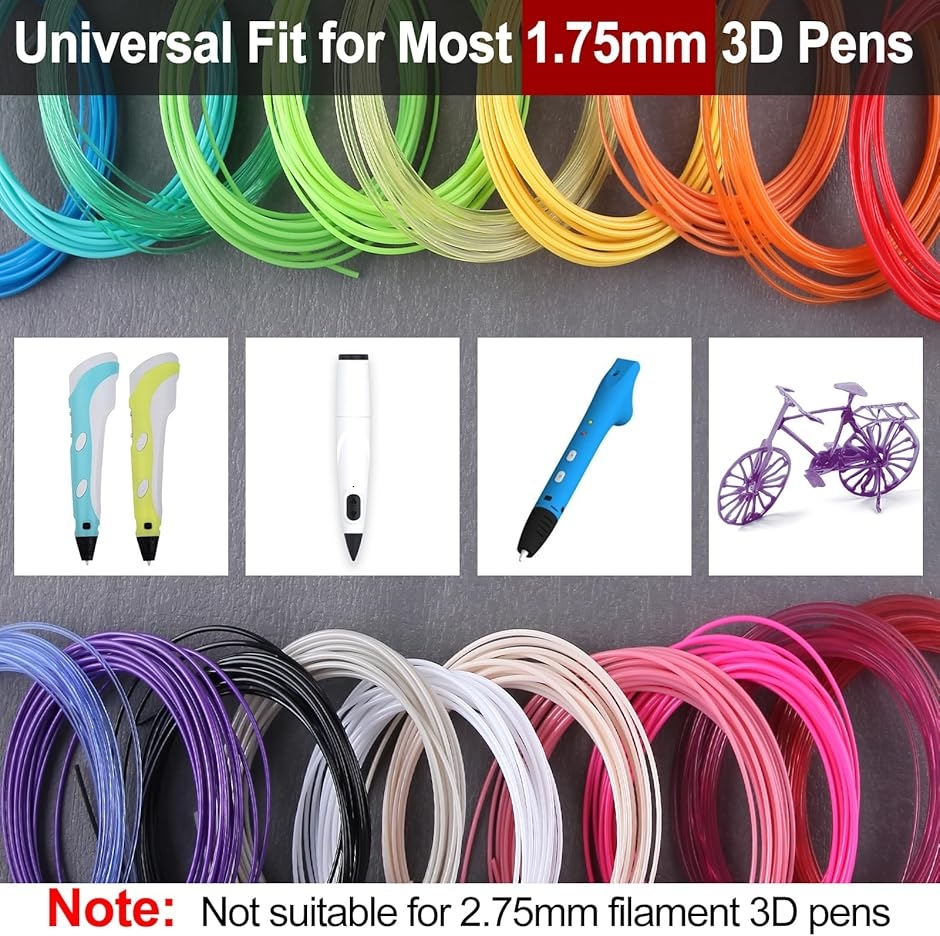 新品未開封　3Dプリンティング　フィラメント　10点セット Amazon.co.jp: フィラメントセット 17色 30個 3Dペン PCL フィラメント