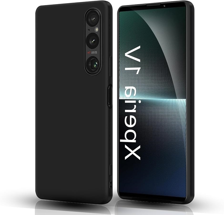 Sony Xperia 1 V 2023�P�[�X �u���b�N �p�̕ی�P�[�X TPU ���h�~ �y�� �_�� ���^ MDM(OQW-HY-338)