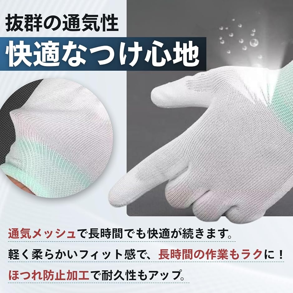静電気防止手袋 作業用 帯電 精密機器 すべり止め 指先 コーティング 静電気防止手袋 作業用 帯電 精密機器 すべり止め 指先 コーティング