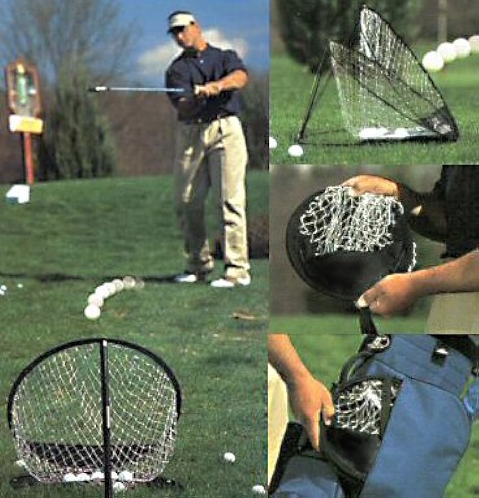 アプローチ練習 ゴルフネット おりたたんで持ち運び可 練習用ボール付きセット( ゴルフボール5個付セット)｜zebrand-shop｜04