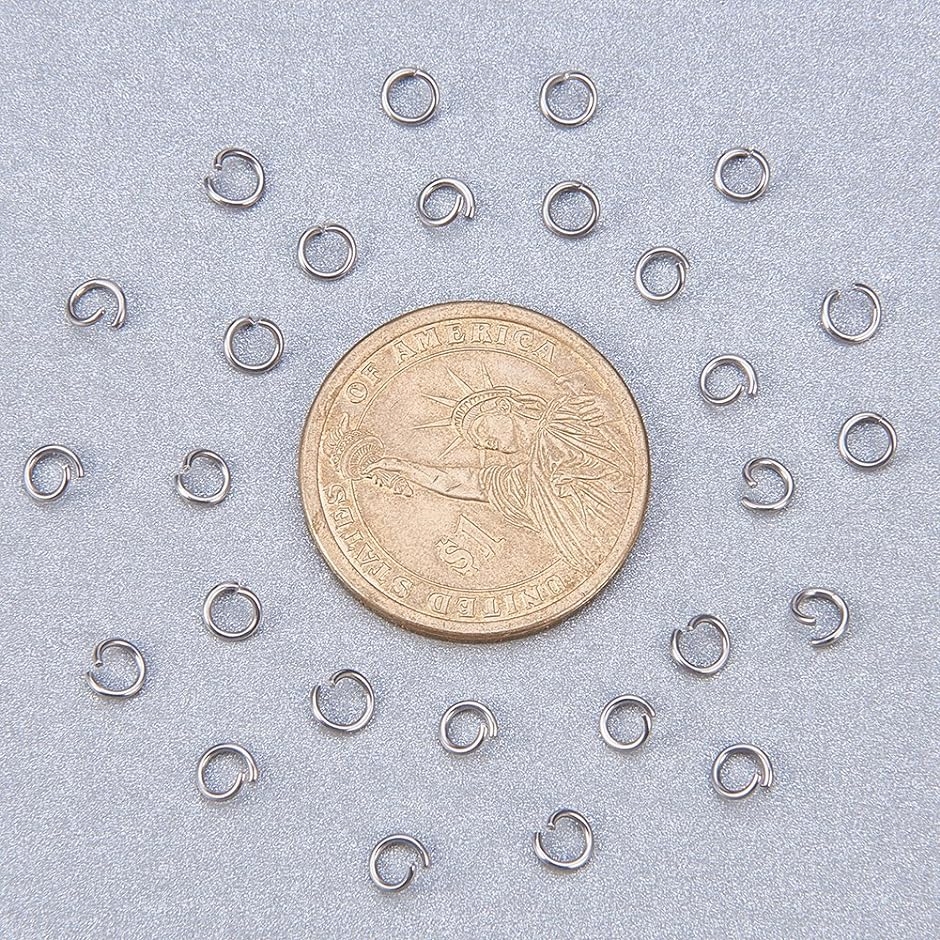 約480個 304 ステンレス 丸環 4mm マルカン 丸カン リング 金具セット パーツ MDM( ステンレス,  4x0.7mm)｜zebrand-shop｜04