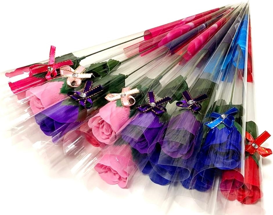 母の日 バラ ソープ 花束 プチギフト SW483 ミックスカラー 15本( ミックスカラー 15本)｜zebrand-shop