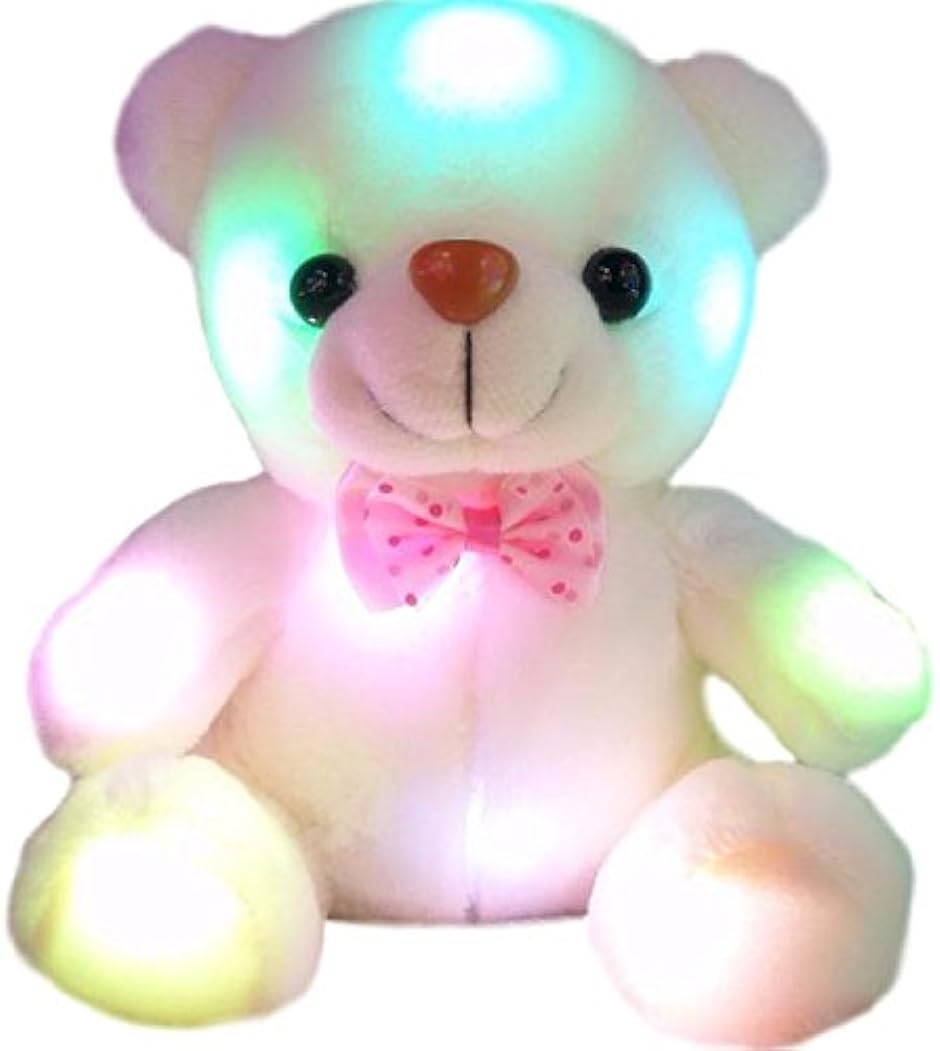 ７色に光る クマ ぬいぐるみ ＬＥＤ ベア プレゼント 熊 贈り物( ラッピング) | ブランド登録なし