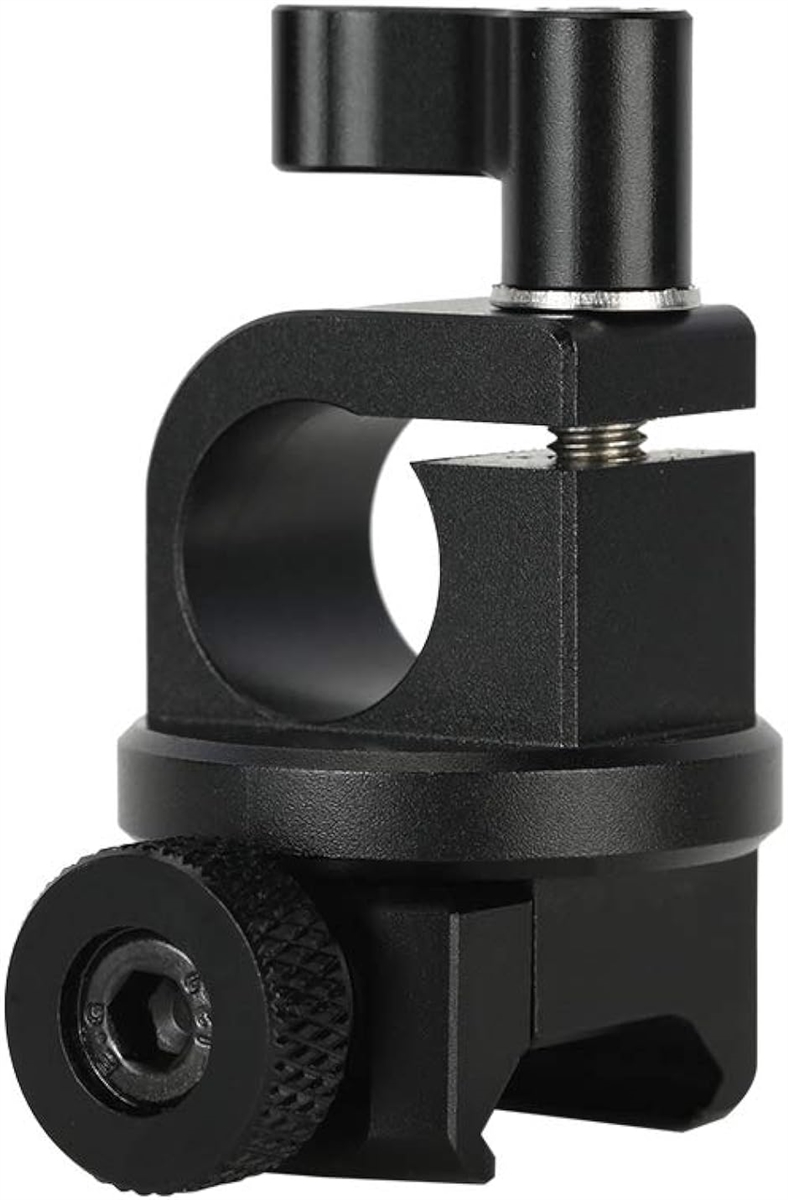 ナットレールクランプ NATOレールクランプ 15mmロッドクランプ 15mmロッドロックノブ 撮影アクセサリー-427 MDM( ブラック)