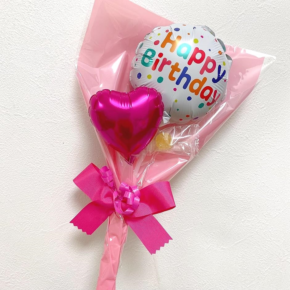 ミニメッセージキャンディバルーンブーケ Happy birthday-pink( Happy birthday-pink)｜zebrand-shop