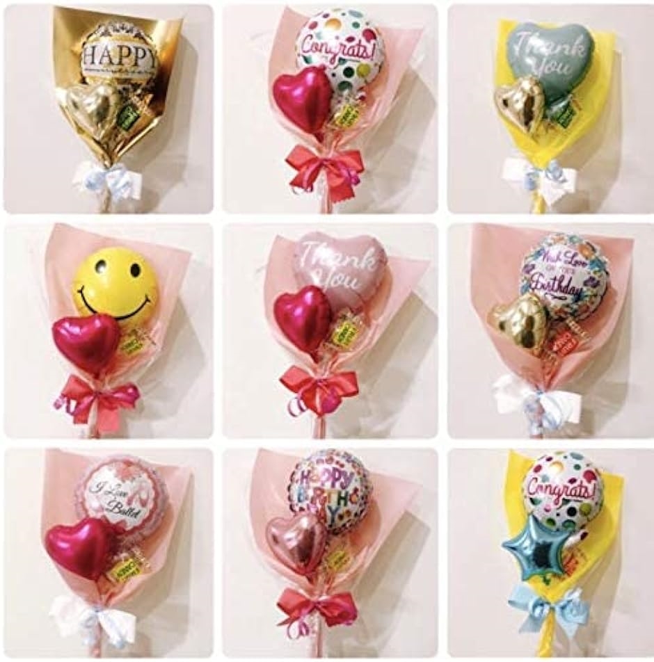 ミニメッセージキャンディバルーンブーケ Happy birthday-pink( Happy birthday-pink)｜zebrand-shop｜03