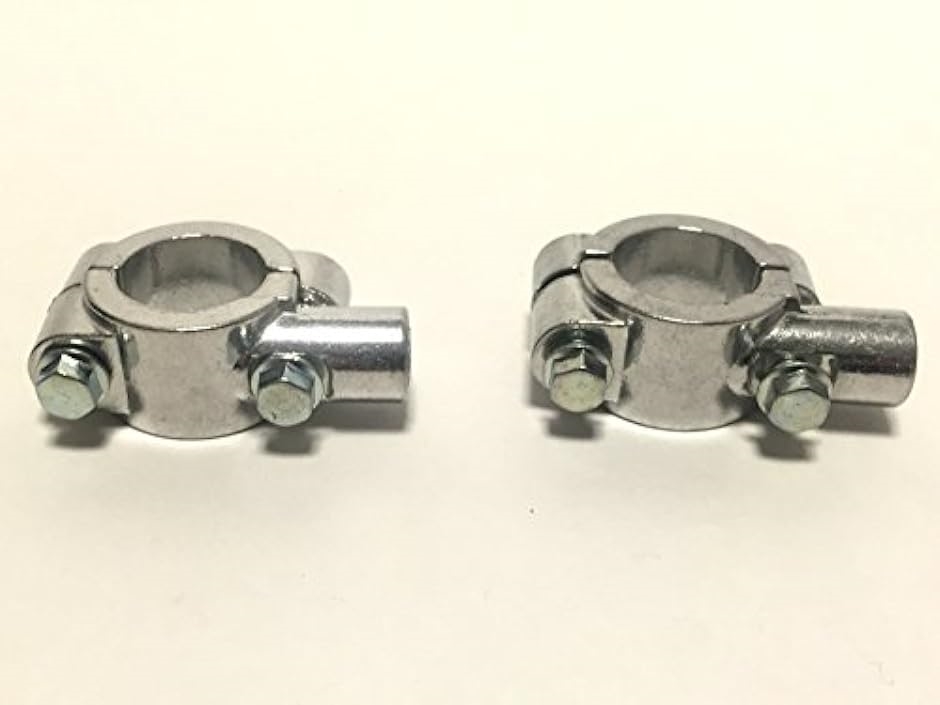 ミラー ホルダー 2個セット クランプ ブラケット バイク ハンドル 汎用 22mm シルバー 10mm( シルバー 10mm 正ネジ)｜zebrand-shop｜04