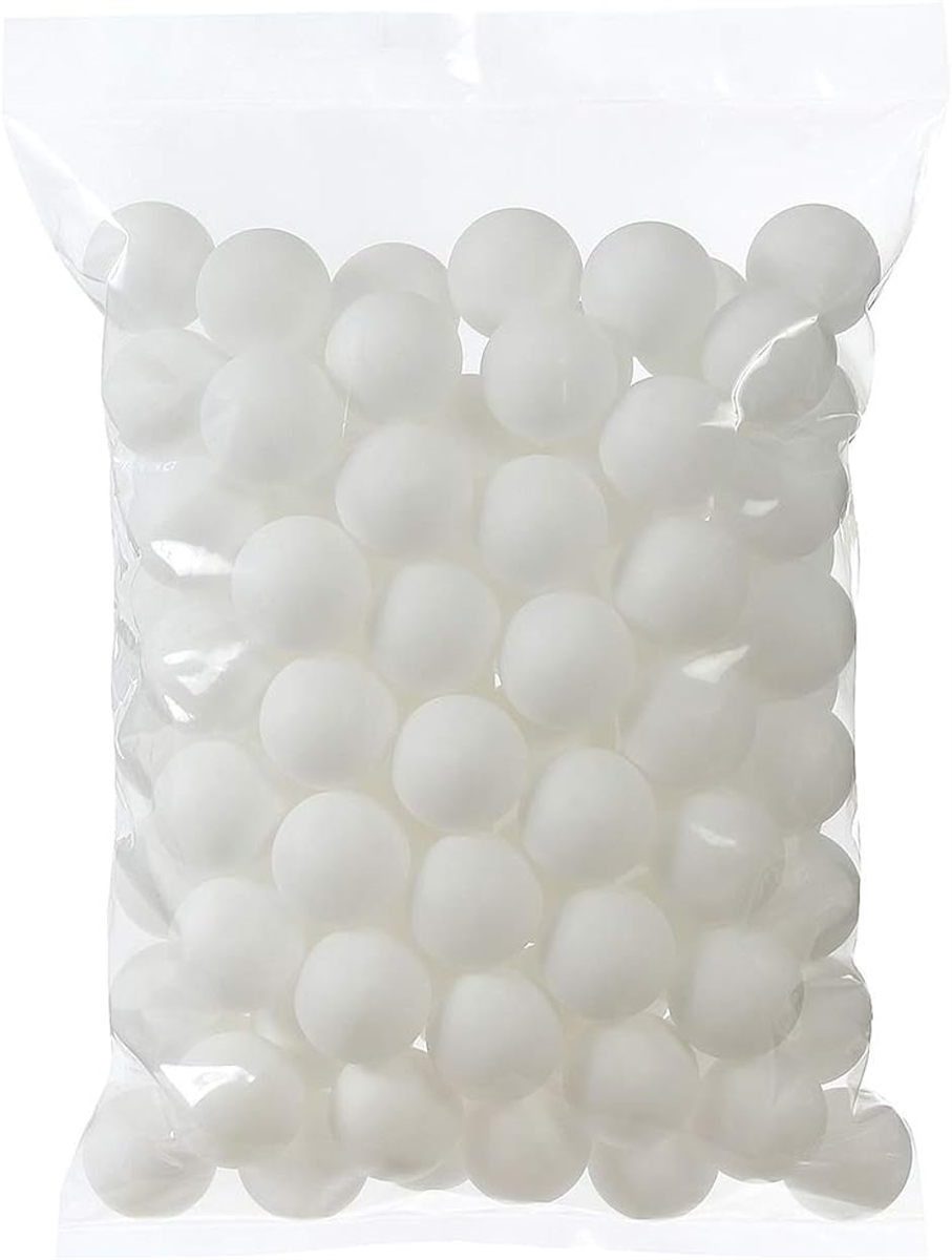 ピンポン玉 娯楽用 卓球ボール 収納袋付き プラスチック 無地 ホワイト 50個( 04 ホワイト ｘ 50個,  40mm)｜zebrand-shop
