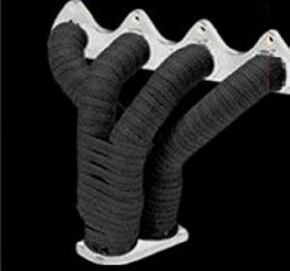 バイクマフラー サーモ バンテージ 耐熱布 テープ 1200度 黒 ブラック 50mmx15m( 50mmx15m)｜zebrand-shop｜08