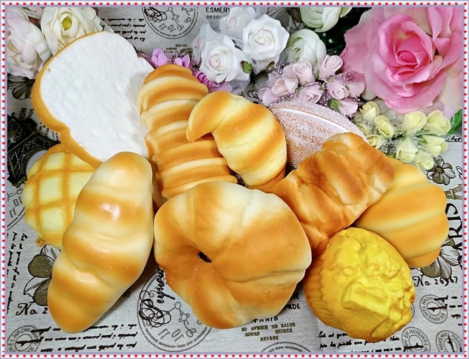 食品 サンプル パン スイーツ ディスプレイ リアル 見本 セット パン10個・カゴなしA( パン10個セット カゴなし)｜zebrand-shop｜08