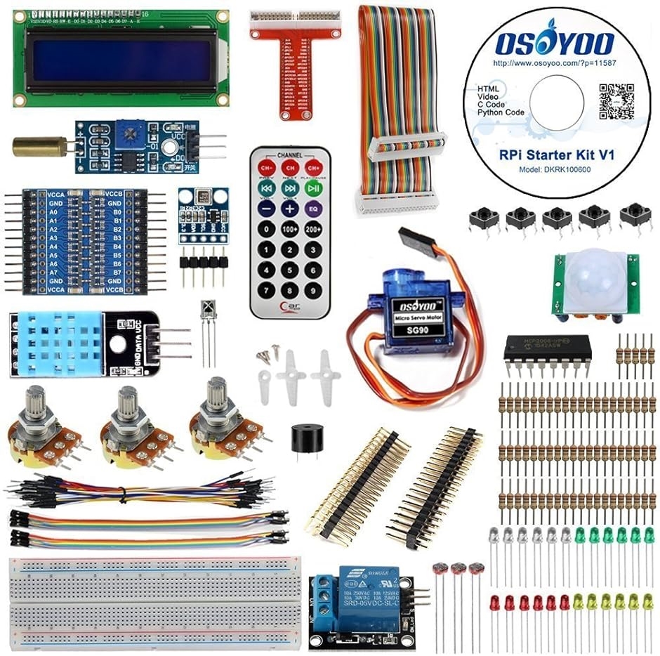 Raspberry Pi用 学ぶ電子工作キット 演習用パーツセット 電子部品セット 3( Pi 3 DIY Kit(22in1)) :  2bfxinuocc : ゼブランドショップ - 通販 - Yahoo!ショッピング