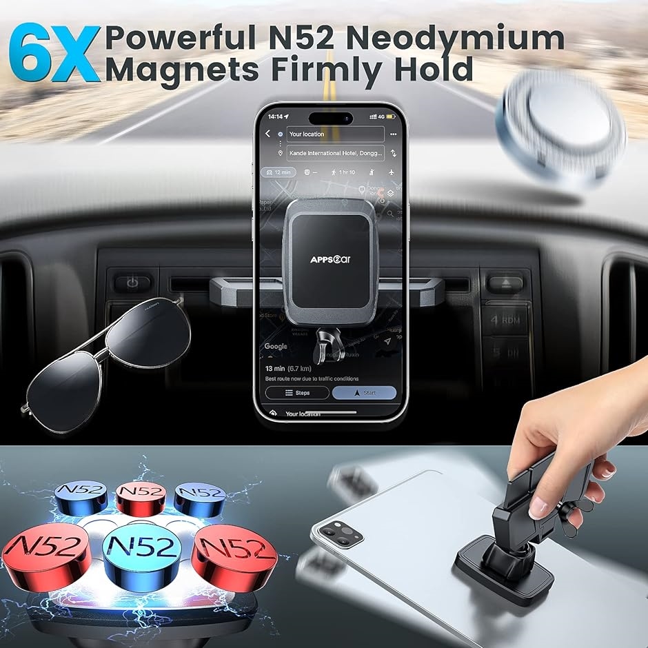 車載用 iPhone12/11Pro/Xs( CD Slot Car Phone Moun,  Compact)｜zebrand-shop｜02