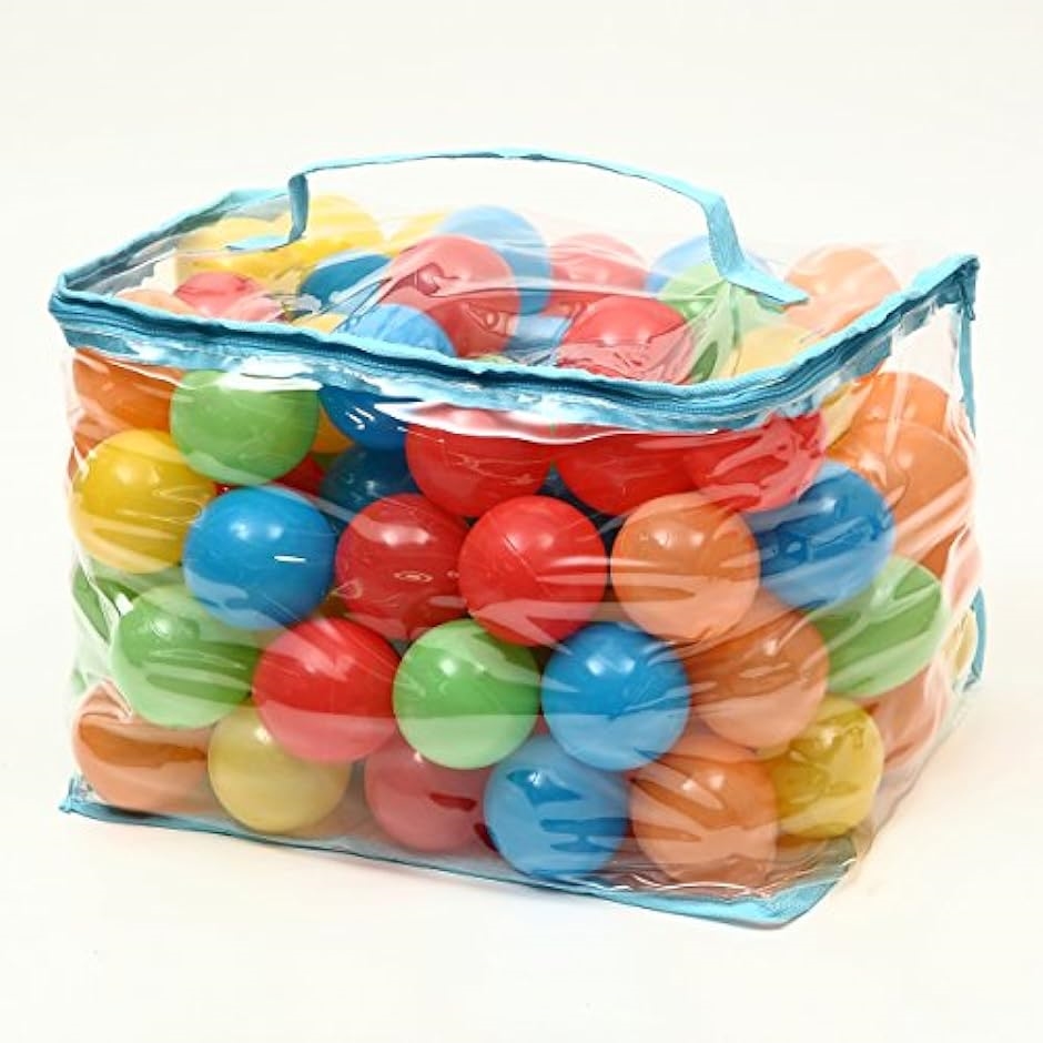 子供 ボールハウス プール セフティー カラーボール 5色 レッド/イエロー/ブルー/グリーン/オレンジ 優しい( 100個 入り)