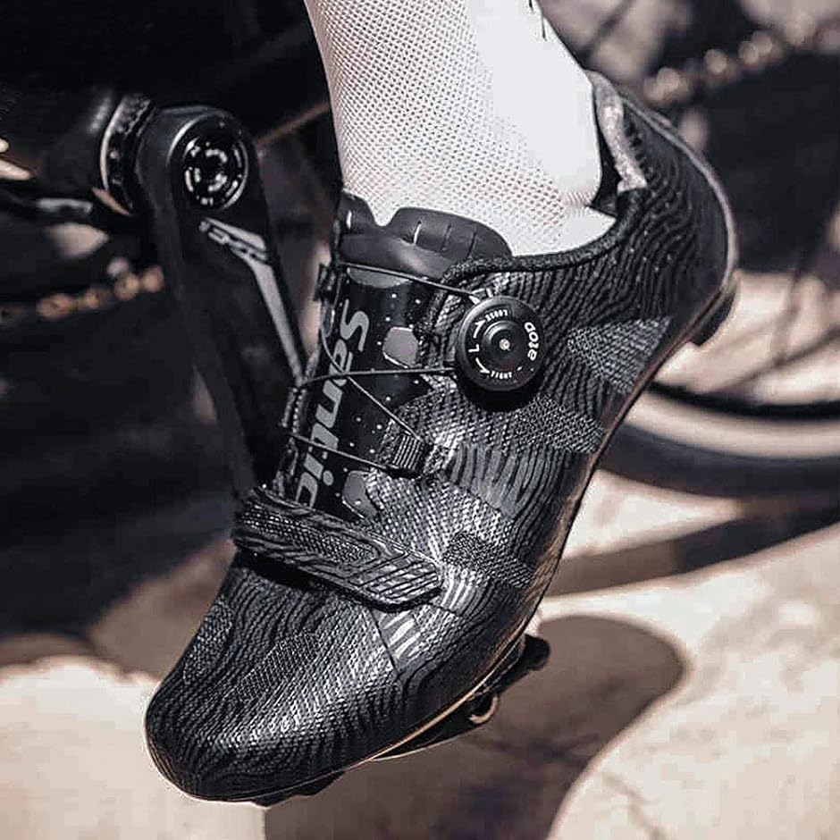 メンズ ビンディングシューズ カーボンソール ロードバイク サイクリングシューズ 超軽量 2A( ブラック,  25.5 cm 2A)｜zebrand-shop｜05