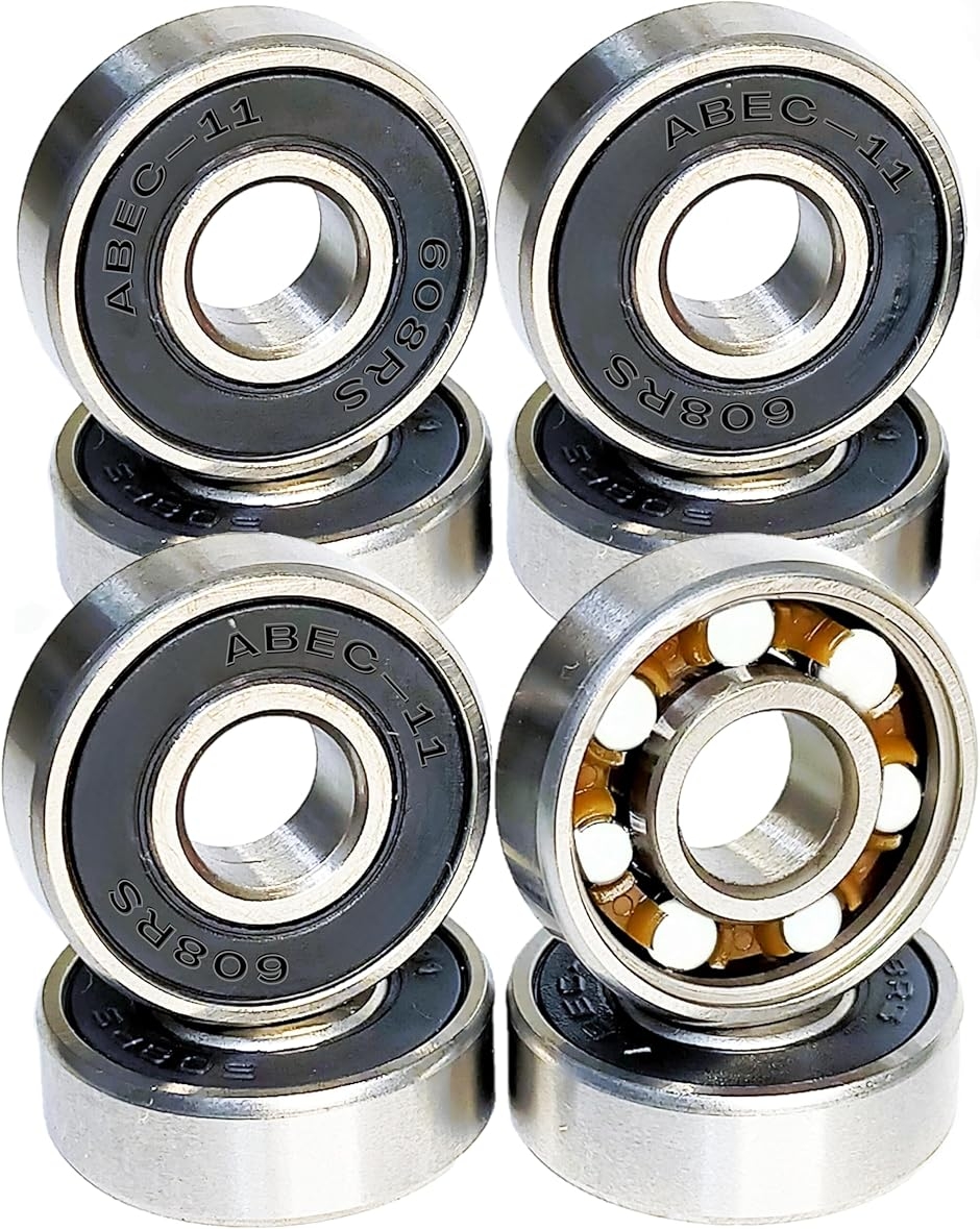 スケボー ベアリング ABEC11/ABEC9/ABEC7/国内ブランドスケートボード MDM(ABEC11 CERAMIC (BLACK))