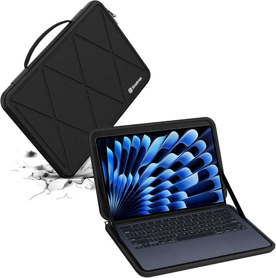 y݊iz n[hEVAیX[uP[X 13.6C`Apple Air(Black,  For Apple 13.6C`iM38j)