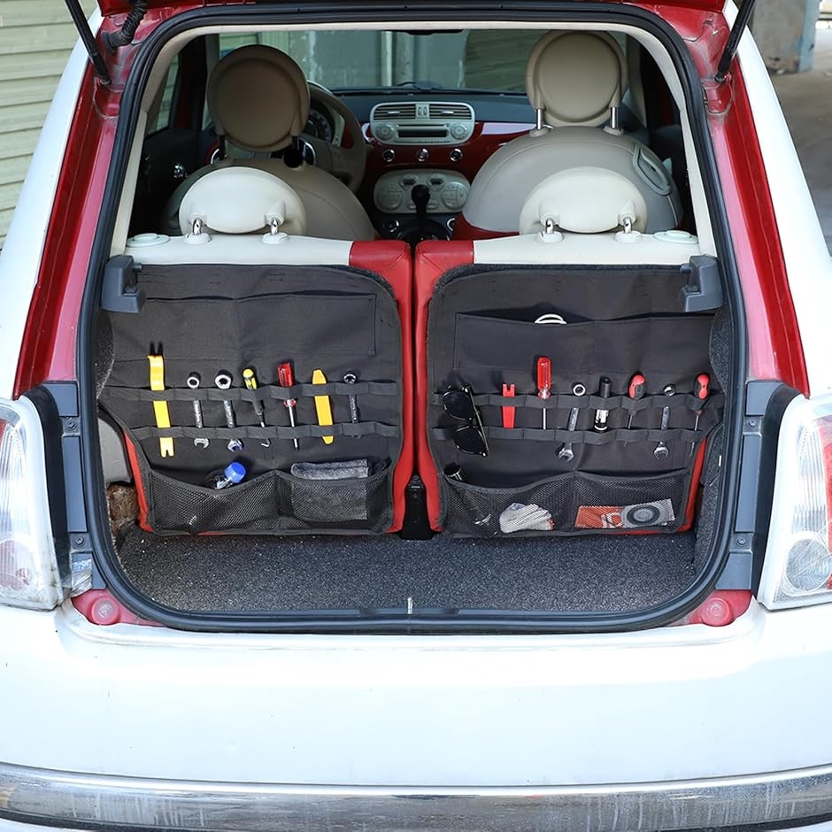互換品】フィアット 500 専用 シートバックポケット 車用収納ポケット