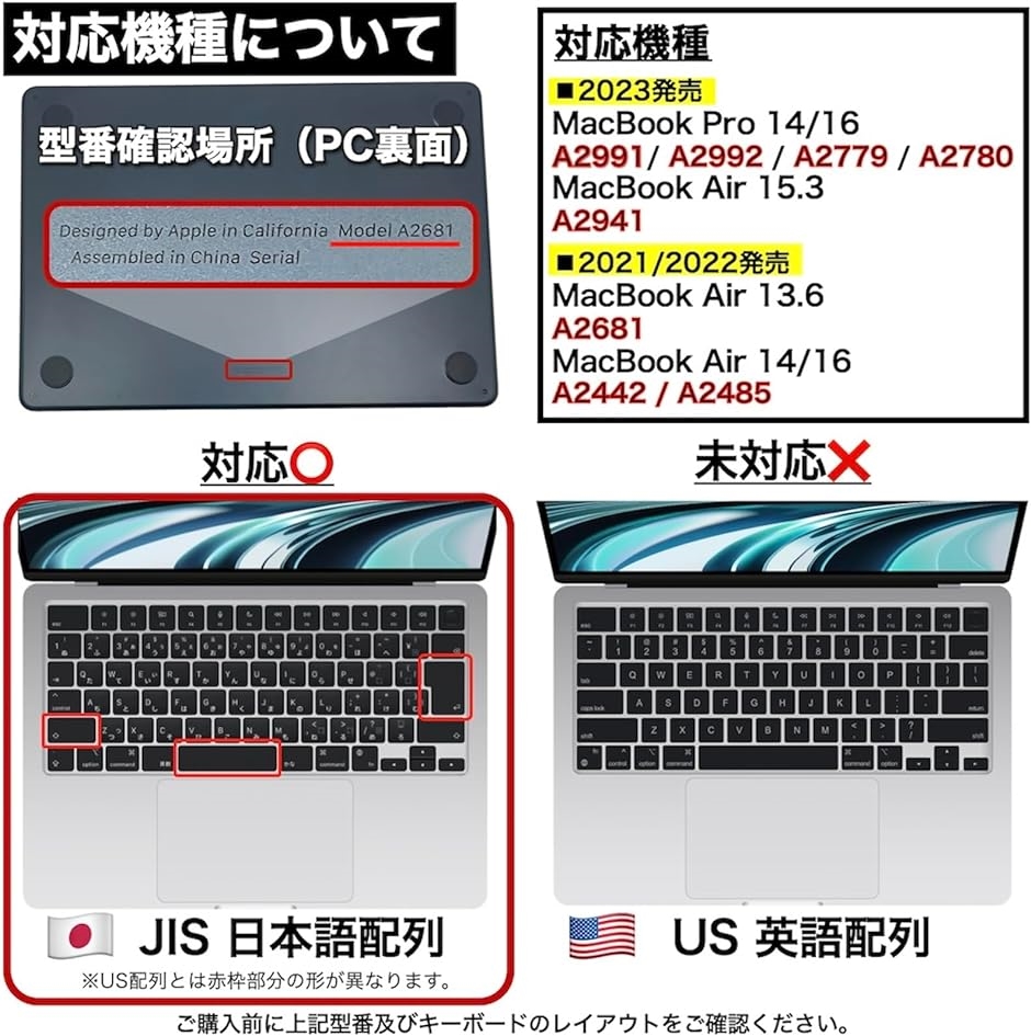 キーボードカバー JIS配列 耐水 耐塵( ブラック)｜zebrand-shop｜02