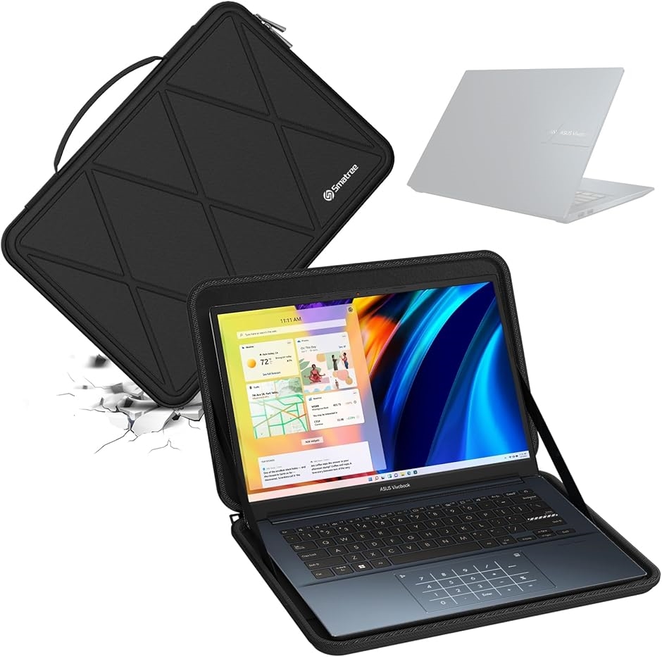 �y�݊��i�z �n�[�hEVA�ی�X���[�u�P�[�X 14 MDM(Black-For ASUS 14�C���`,  For ASUS 14�C���`(X8256�j)