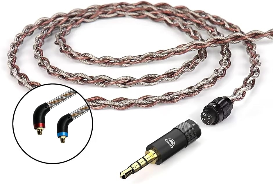 AS500 ���P�[�u�� MMCX �C���z���P�[�u�� 4�c OFC �����\�ȃv���O SE�V���[�Y�p( 3.5mm,  �P�[�u��)