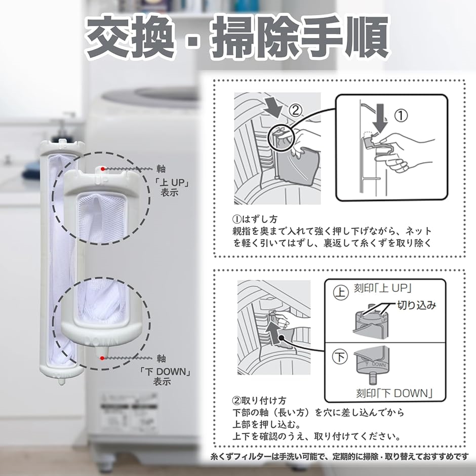 【互換品】 互換品 ES-LT1 洗濯機用 糸...の詳細画像4