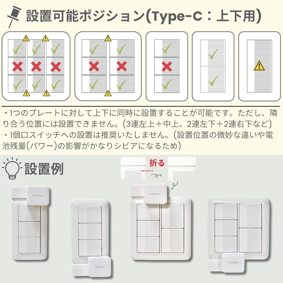 スマートホームデバイス用マウントキット 取付台 枠 ベース( 金型成形製ホワイト, Type-C:SwitchBotサイズ上下取) :  2bj3qfos6q : ゼブランドショップ - 通販 - Yahoo!ショッピング