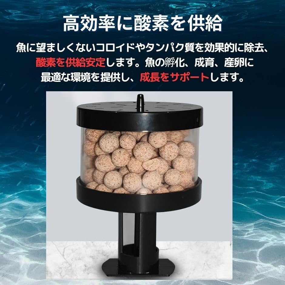 水槽 スポンジフィルター 投げ込み式フィルター 大型 ろ過 水質 交換 替え ろ材付き( 単品)｜zebrand-shop｜03