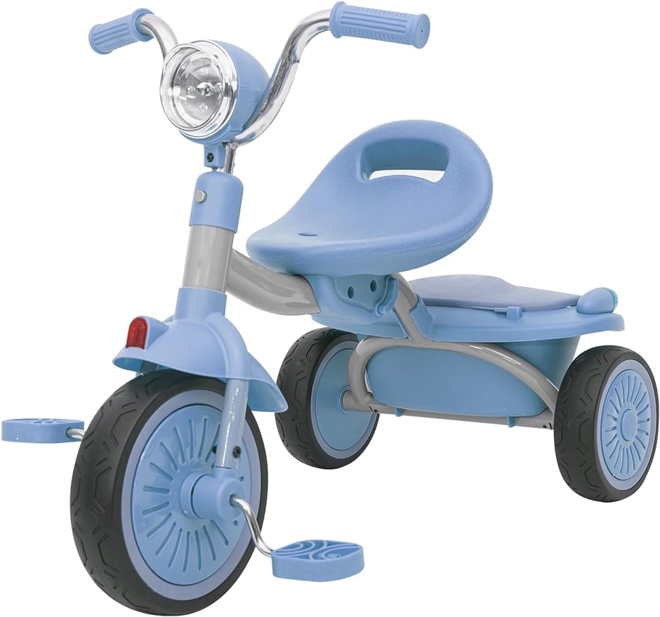 三輪車 子供用三輪車 1-5歳 ペダル付き 調整可能 運び便利 コンパクト 青色( 青色)｜zebrand-shop