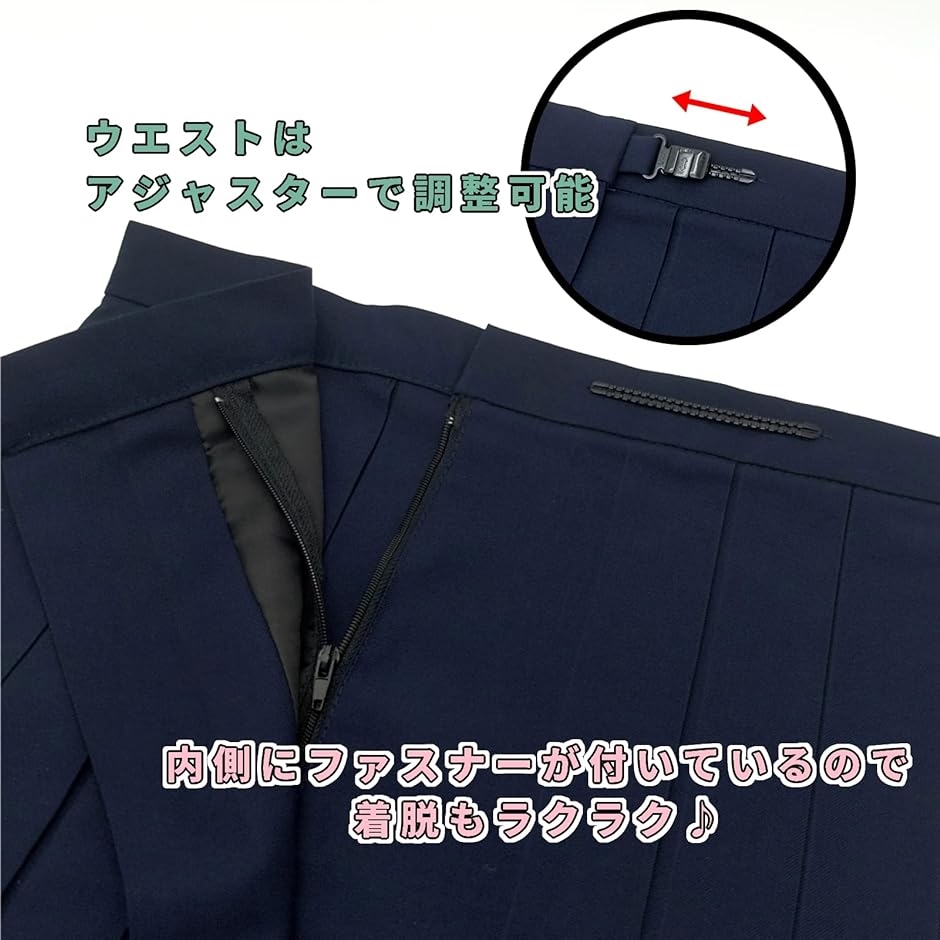 セーラー服 コスプレ 制服 半袖 プリーツスカート リボン 3点セット ネイビー( XL)｜zebrand-shop｜05