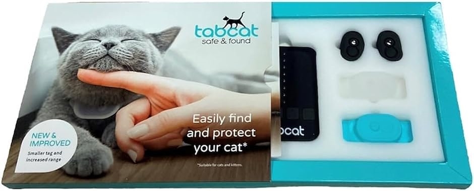 Tabcat v2 ペット猫/子猫トラッカー ? より長い範囲と小さなタグ 日本語取扱い説明書付