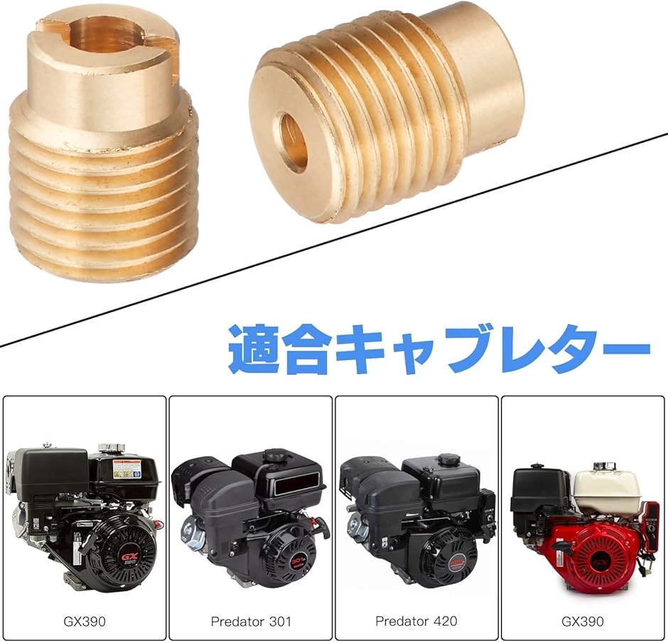 メインジェットセット6個 ケーヒン全ネジ型/大タイプ 6pcs #85