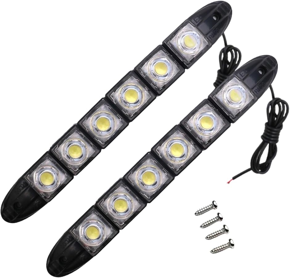 DIVIDED LED LIGHT 汎用デイライト フォグランプ防水 フレキシブル LED デイライト 汎用 曲がる フォグランプ スポット 防水