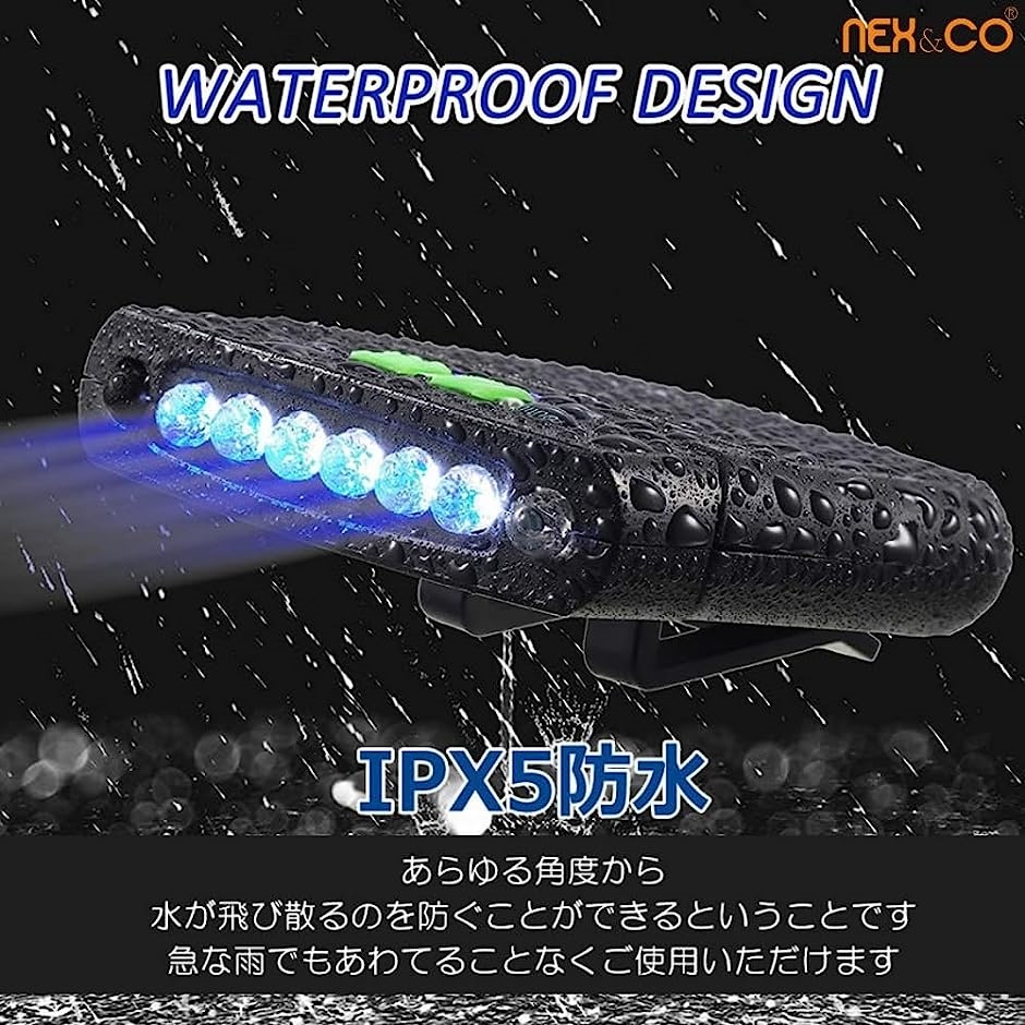 充電式 キャップライト 帽子ライト クリップ モーションセンサー LED 防水 軽量 明るい( Black,  Medium-1個入り)｜zebrand-shop｜04