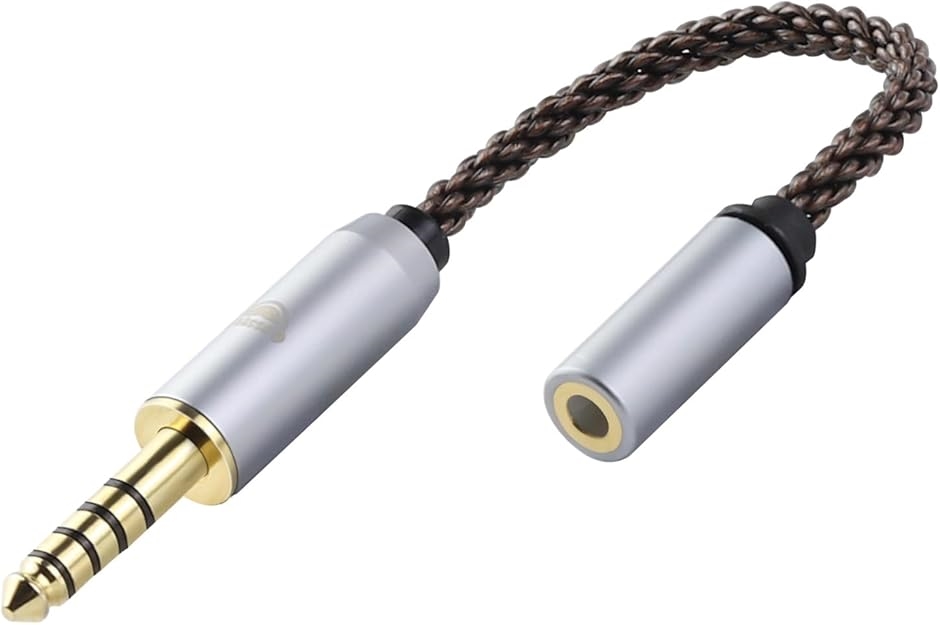 グラデ金魚のイヤホンジャックε( ε•o•)э。゜ AC8G 変換ケーブル イヤホンジャック 4.4mm オス- 3.5mm メス 8芯 OFC