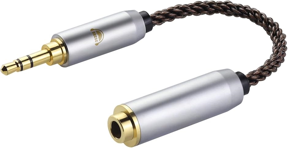 AC8G 変換ケーブル イヤホンジャック 3.5mm オス- 4.4mm メス 8芯 OFC