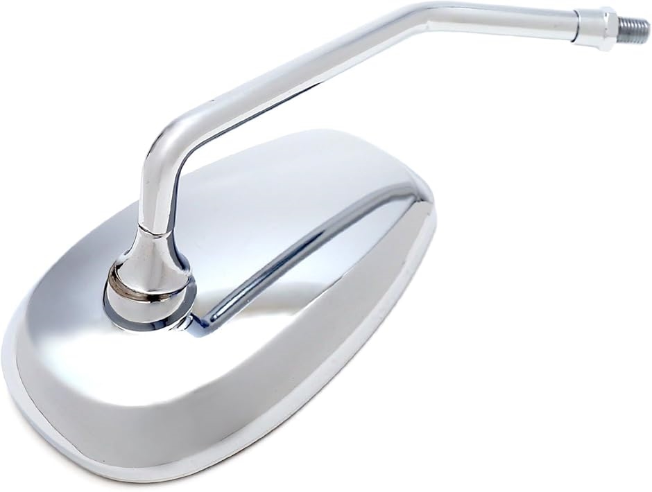 互換品】nakira オーバル バイク ミラー 汎用 10mm 左右2本セット PCX