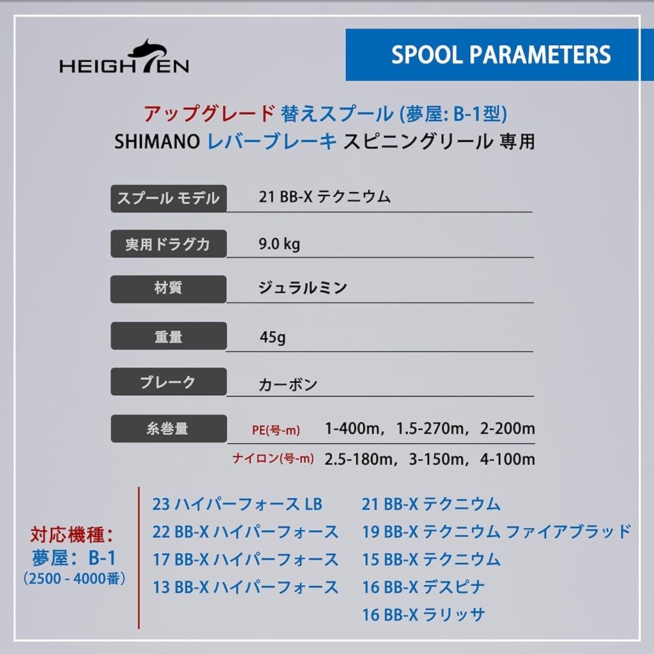 リール スプール シマノ レバーブレーキ スピニングリール 替え