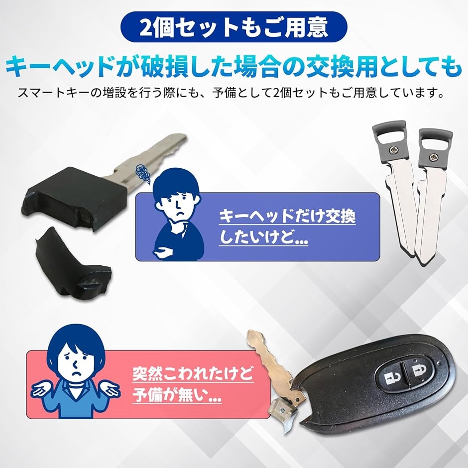 互換品】スマートキー 互換品 ブランクキー スペア 合鍵 カギ