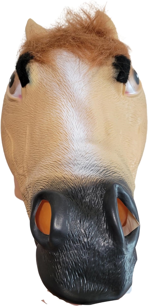 かぶりもの 馬 マスク アニマルマスク ハロウィン うま ウマ 被り物 動物マスク( ベージュ)｜zebrand-shop｜08