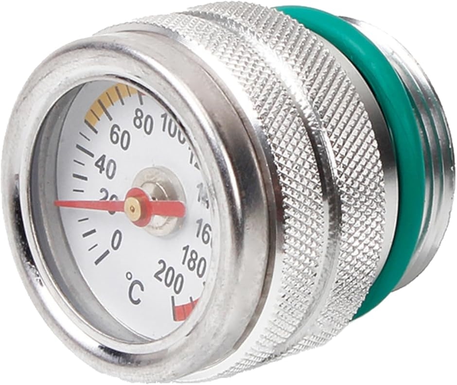 互換品】 油温計 バイク オイルテンプメーター 燃料タンクカバー 温度