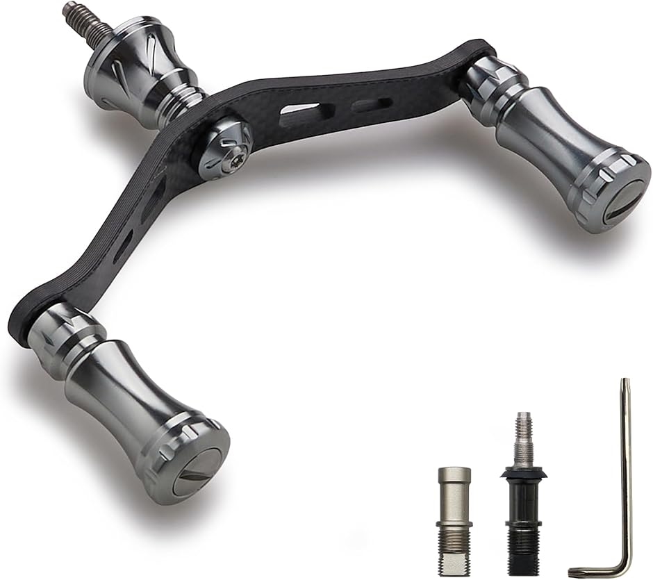 90mm リール ハンドル シマノ ダイワ 通用 1.5K炭素布 カーボン