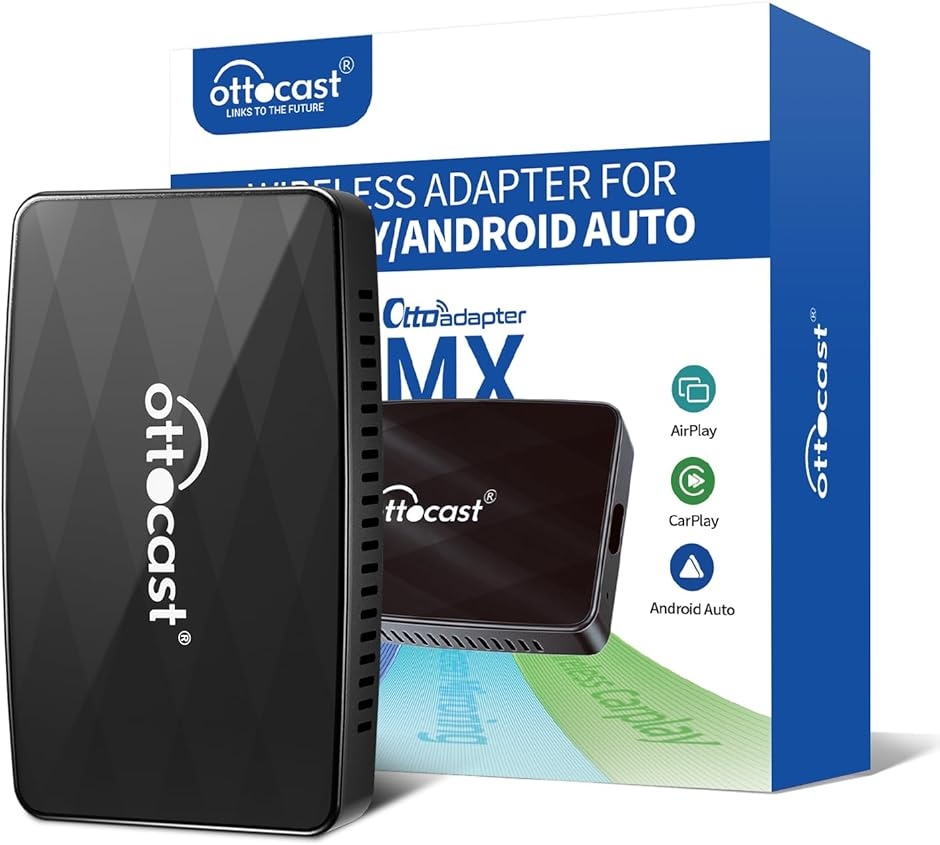 オットキャスト Ottoadapter MX ワイヤレス CarPlayアダプター Android