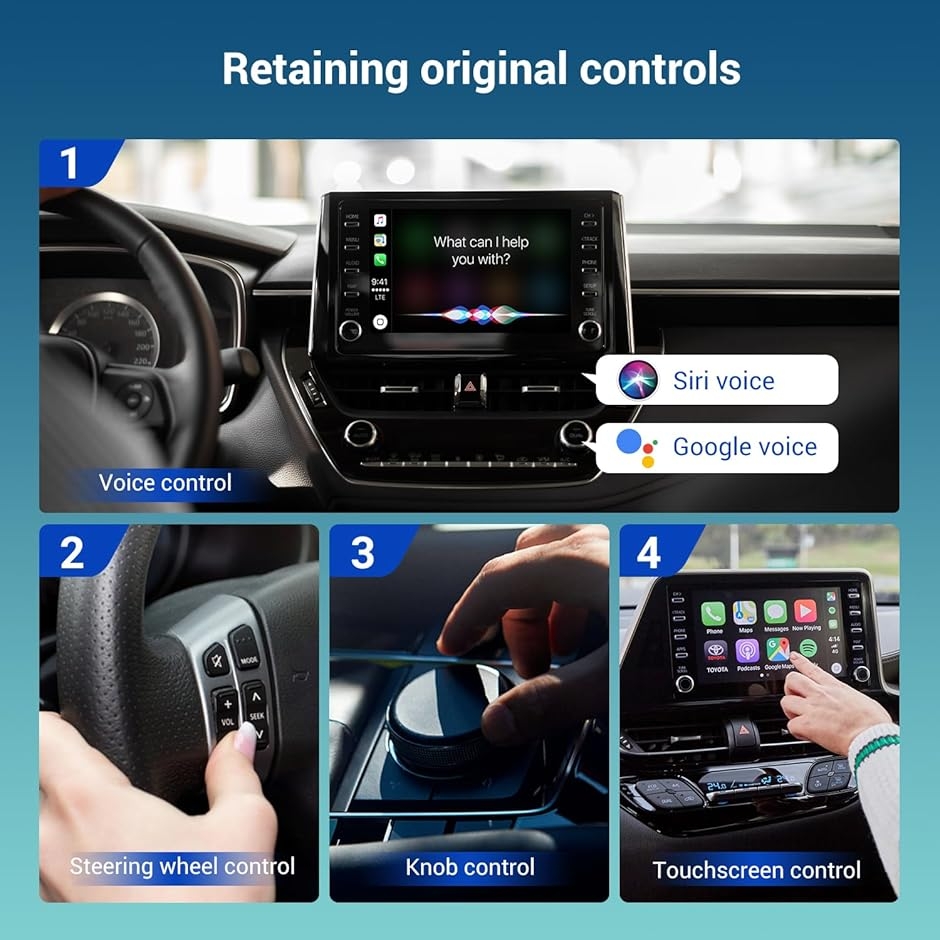 オットキャスト Ottoadapter MX ワイヤレス CarPlayアダプター Android