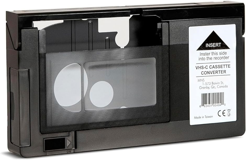 MNS VHS-C 電動カセットアダプター VHSアダプター アタッチメント VHS-C変換 VHSビデオ
