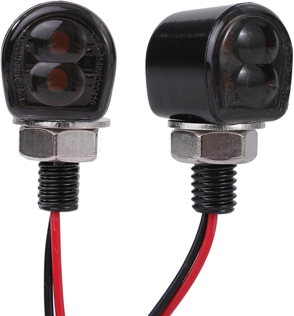 y݊iz LED oCN EBJ[ ^ ~j I[goC 2W M8 ou 12V JX^ (ubN,  2)