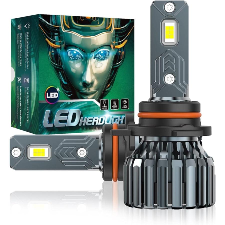 HB3 LED ヘッドライト ヘッドライト9005 LEDハイビーム 新車検対応 12600LM 6200K 2個セット MDM( ホワイト)｜zebrand-shop