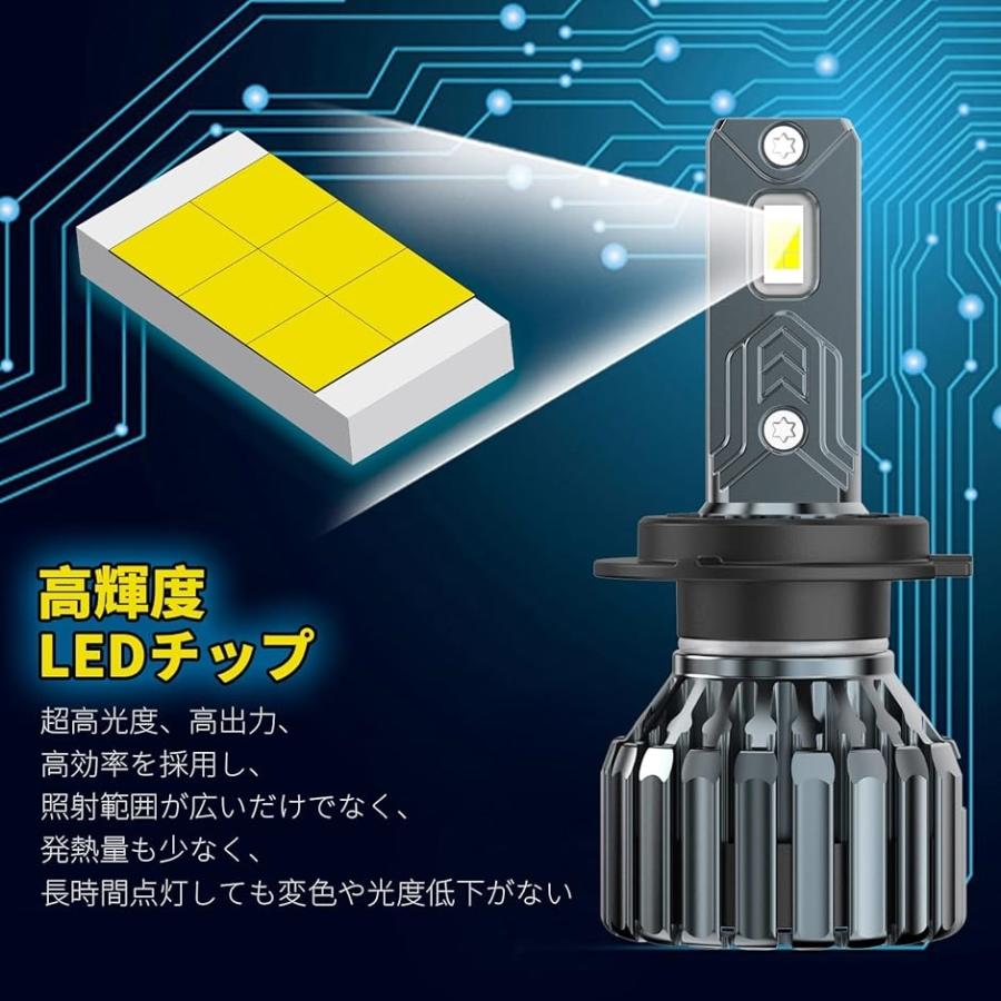 HB3 LED ヘッドライト ヘッドライト9005 LEDハイビーム 新車検対応 12600LM 6200K 2個セット MDM( ホワイト)｜zebrand-shop｜04