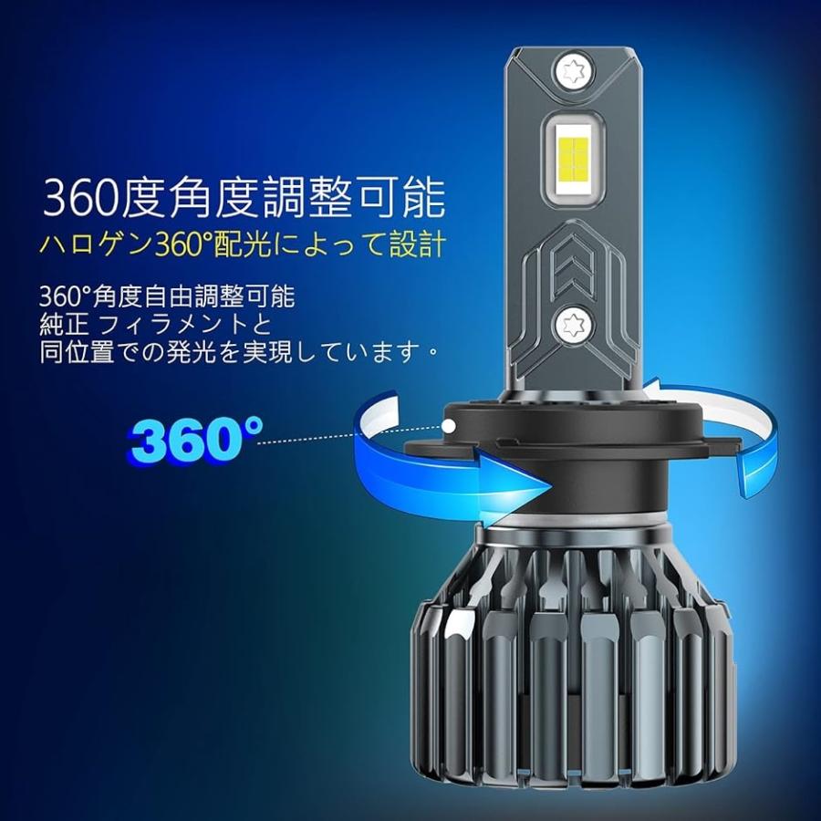 HB3 LED ヘッドライト ヘッドライト9005 LEDハイビーム 新車検対応 12600LM 6200K 2個セット MDM( ホワイト)｜zebrand-shop｜05